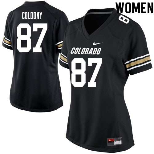 Women #87 Vincent Colodny Colorado Buffaloes College Football Jerseys Sale-Black